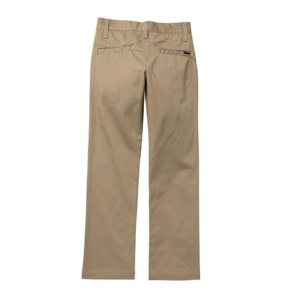 VOLCOM VMONTY Pants boys size 30 = 20 regular New Nordstrom School Uniform Tan - Picture 2 of 4